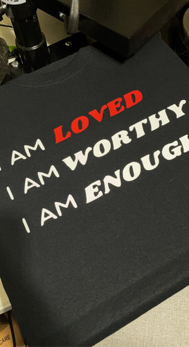 I Am Loved/Worthy/Enough Candle & Shirt Bundle - Orgasmic Healing LLC